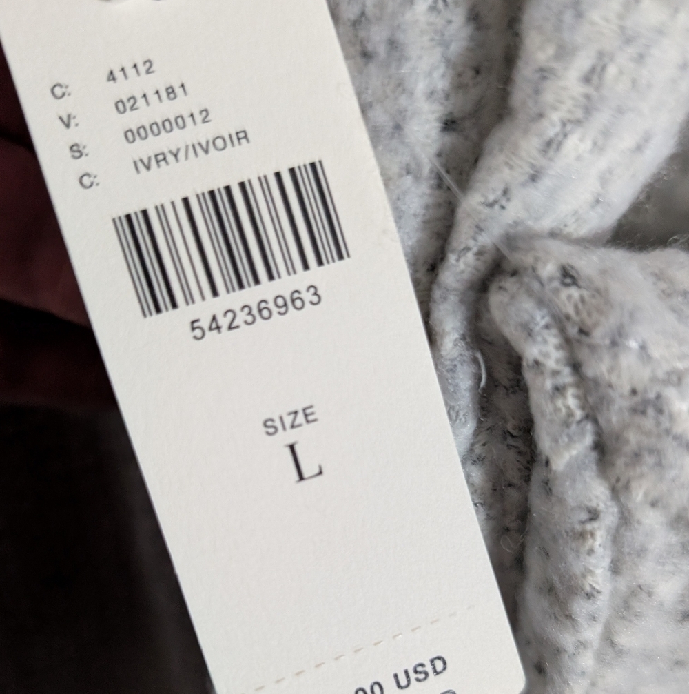 Anthropologie Maeve Soft Gray Open-Front Cardigan, Bell Sleeves, Large - Picture 4 of 4